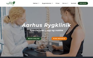 Screenshot af aarhusrygklinik.dk