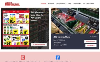 Screenshot af abc-lavpris.dk