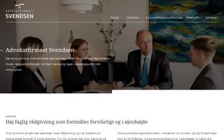 Screenshot af advokatfirmaet-svendsen.dk