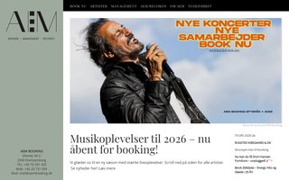 Screenshot af aembooking.dk