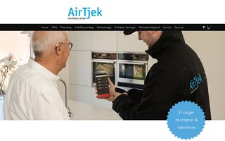 Screenshot af airtjek.dk