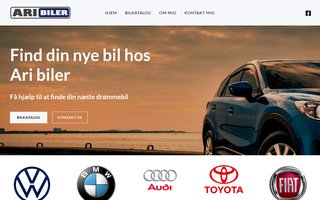 Screenshot af ari-biler.dk