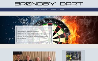 Screenshot af brondby-dart.dk