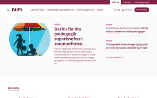 Screenshot af bupl.dk