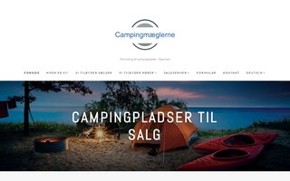 Screenshot af campingmaeglerne.dk