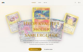 Screenshot af cardcave.dk