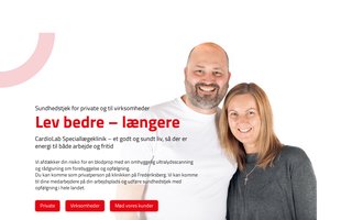 Screenshot af cardiolab.dk