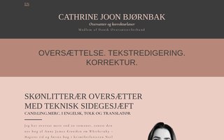 Screenshot af cathrinebjornbak.dk