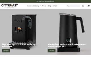 Screenshot af cityroast.dk