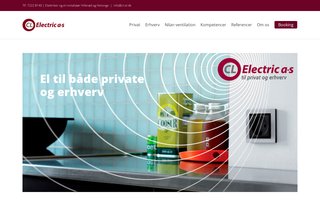 Screenshot af cl-electric.dk