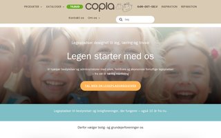 Screenshot af copla.dk