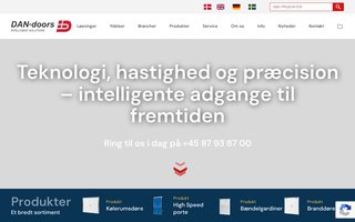 Screenshot af dan-doors.dk