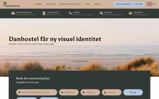 Screenshot af danhostel.dk