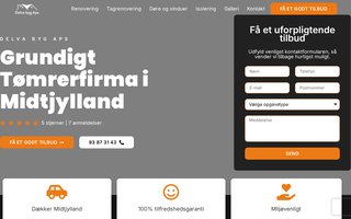 Screenshot af delvabyg.dk
