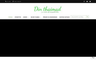 Screenshot af dinthaimad.dk
