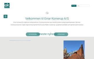 Screenshot af einarkornerup.dk