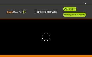 Screenshot af erikfrandsen.dk