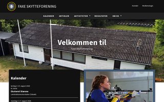 Screenshot af faxe-skf.dk
