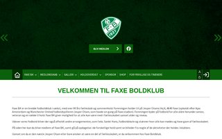 Screenshot af faxeboldklub.dk
