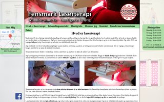 Screenshot af fensmark-laserterapi.dk