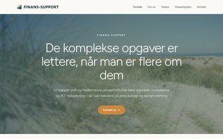 Screenshot af finans-support.dk