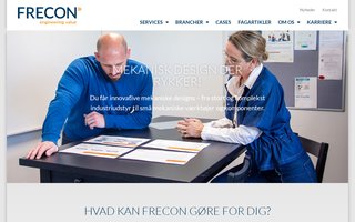 Screenshot af frecon.dk