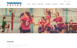 Screenshot af frederiksbergvolley.dk