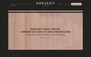 Screenshot af frisornorskov.dk