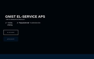 Screenshot af gnistelservice.dk