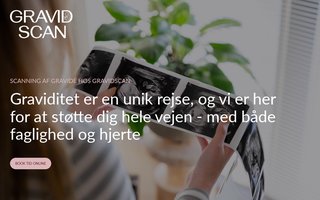 Screenshot af gravidscan.dk