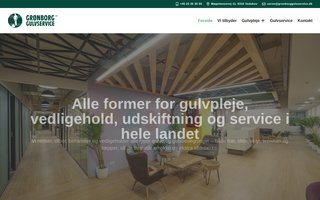 Screenshot af gronborggulvservice.dk