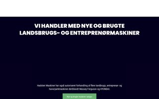 Screenshot af hadstenmaskiner.dk
