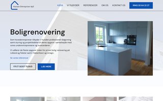 Screenshot af hansenentrepriser.dk