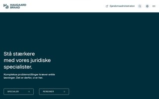 Screenshot af haugaardbraad.dk