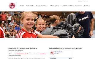 Screenshot af hei-haandbold.dk