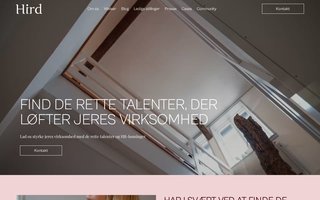 Screenshot af hirdconsulting.dk