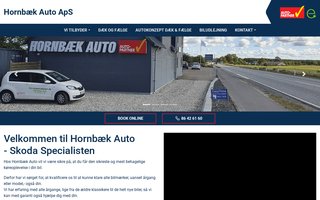 Screenshot af hornbaek-auto.dk