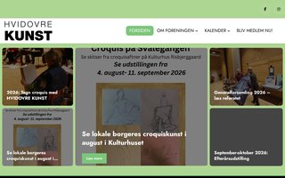 Screenshot af hvidovrekunst.dk