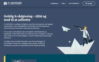 Screenshot af itadvisory.dk