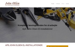 Screenshot af john-olsen-el.dk