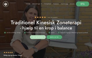 Screenshot af klinikbang.dk