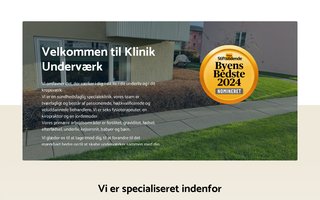 Screenshot af klinikundervaerk.dk