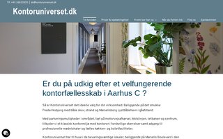 Screenshot af kontoruniverset.dk