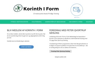 Screenshot af korinthiform.dk