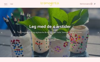 Screenshot af kramogkrea.dk