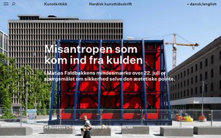 Screenshot af kunstkritikk.dk