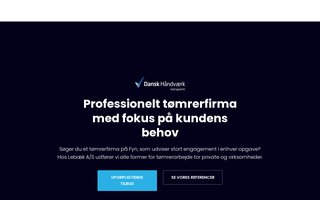 Screenshot af lebaek.dk