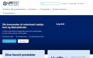 Screenshot af lifetest.dk