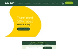 Screenshot af loopfitness.dk