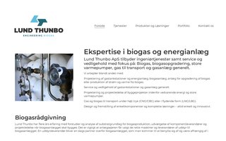 Screenshot af lundthunbo.dk